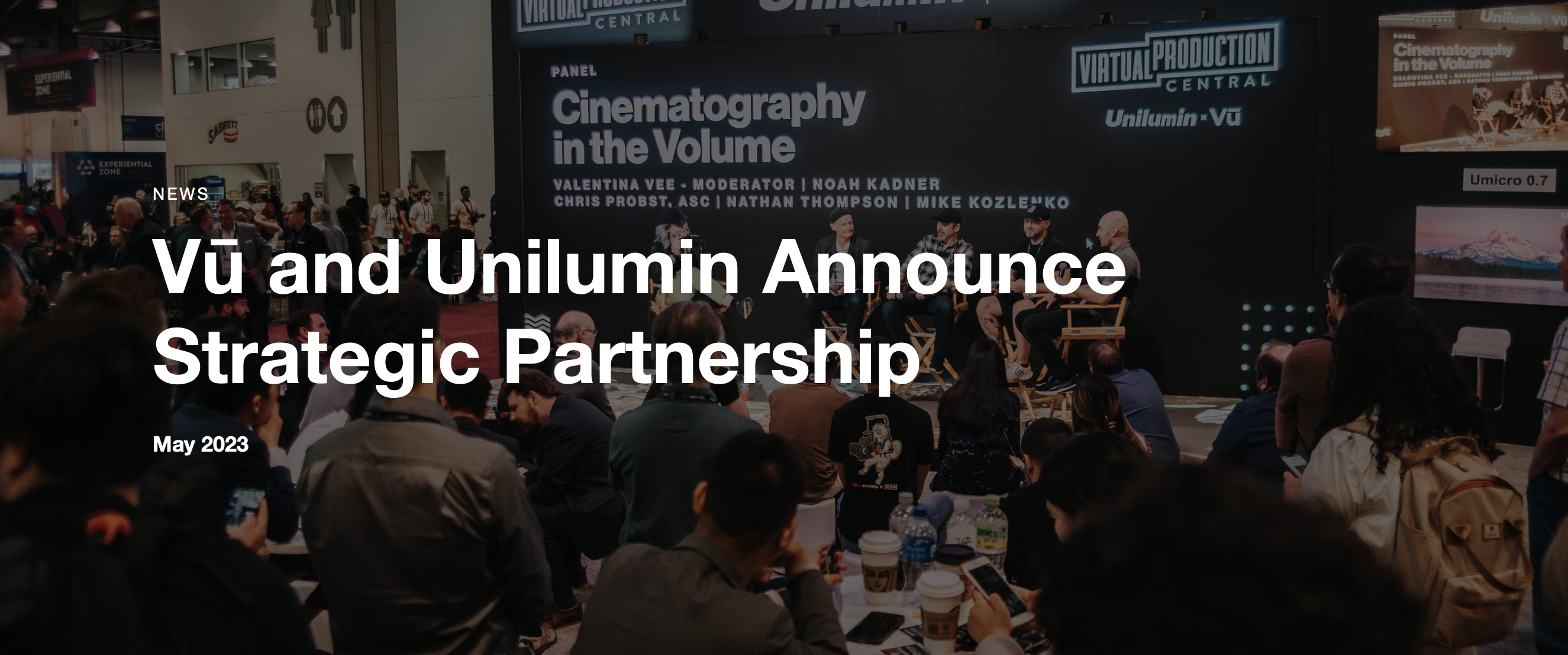 Vu and Unilumin announce new partnership